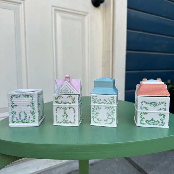 Lenox Kitchen Vintage Lenox Victorian House Spice Jars Poshmark